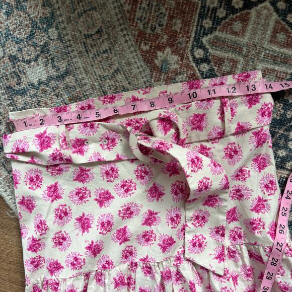 Zara Floral Belted Tiered Midi Maxi Skirt - Picture 4 of 7